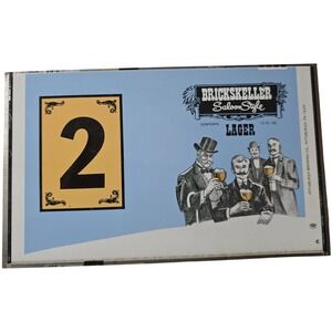 Vintage BricksKellar Lager Beer flat unrolled Can Pittsburgh Brewing Co